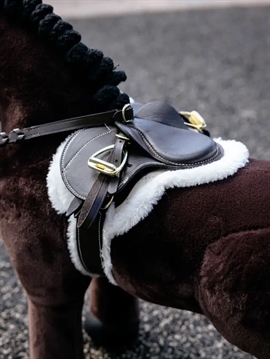 Mini Toy Pony Hunter saddelpad og gjord - LeMieux - Brun